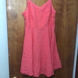 Coral summer dress